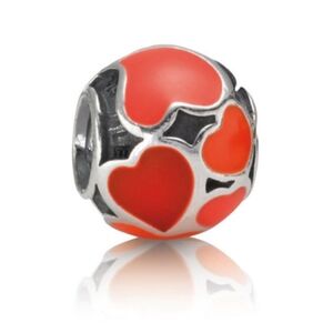 Pandora Red Hot Love Charm 925 ALE 790436  Valentine Hearts